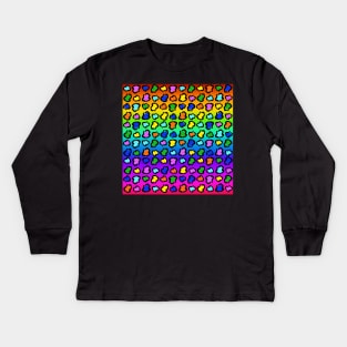 Big Cat Rainbows Kids Long Sleeve T-Shirt